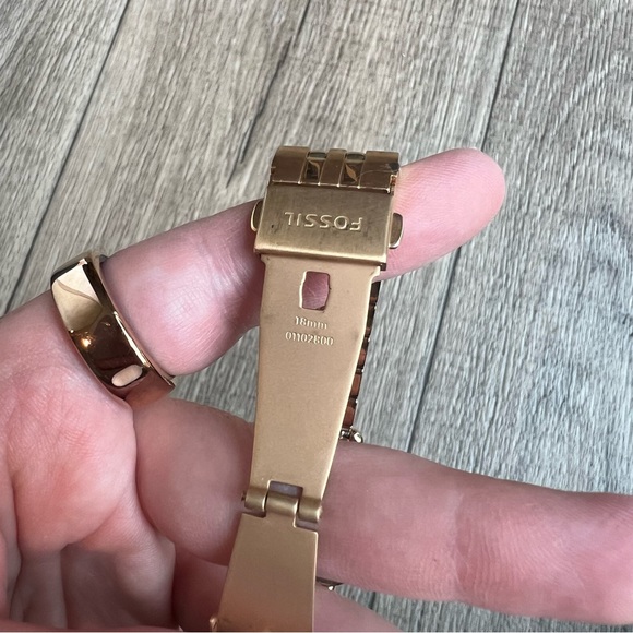 Fossil ES4269 rose gold watch women’s 18mm working Micah - Picture 4 of 6